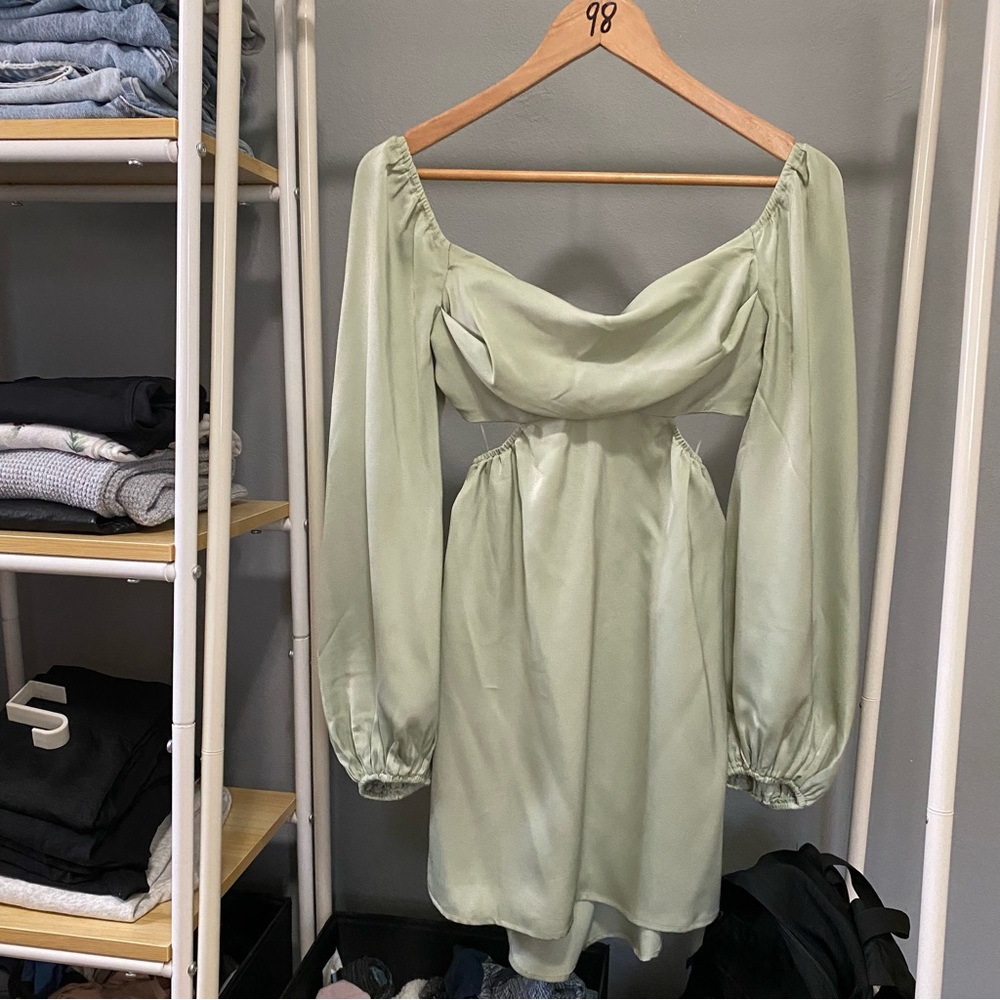 Hello Molly sage green dress